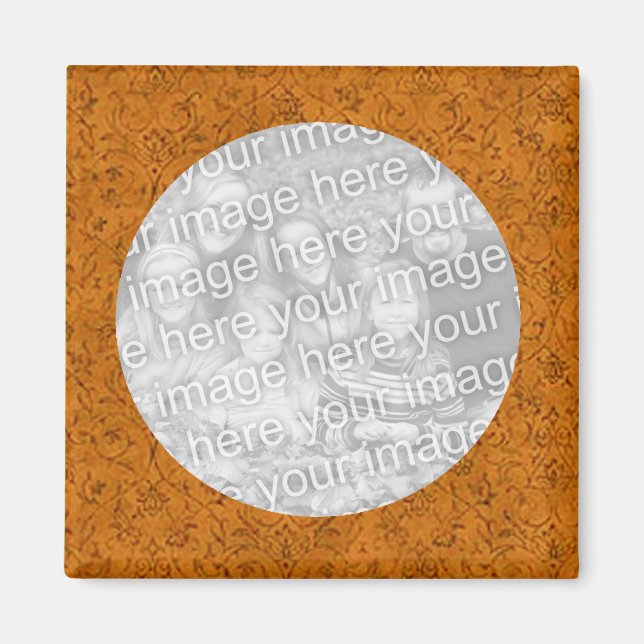 Flower Photo Magnet Template (Front)