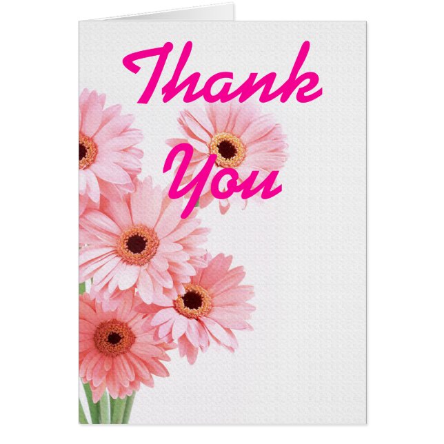 Flower Pink Daisies Multi purpose Announcements (Front)