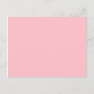 Flower pink, pale red hex code ffc0cb postcard