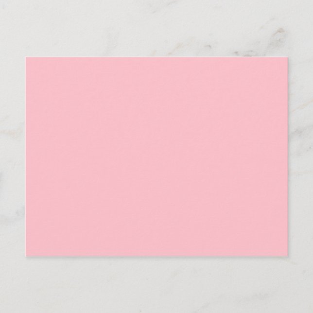 Flower pink, pale red hex code ffc0cb postcard (Front)