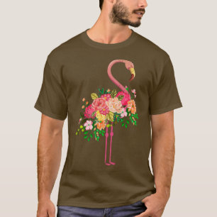 Flower Plumage Flamingo T-Shirt