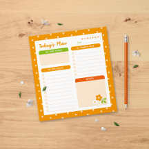 Flower Polka Dots Daily Planner