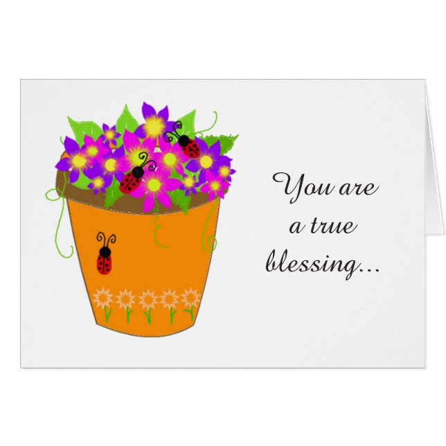 Flower Pot Blessing (Front Horizontal)
