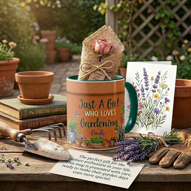 Flower pot personalized gardening mug (Creator Uploaded)