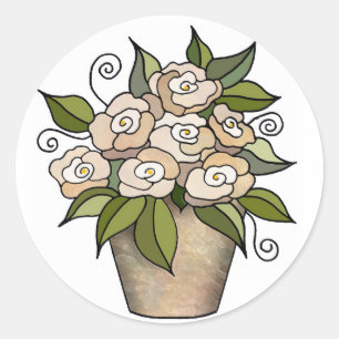 Flower Pot Sticker