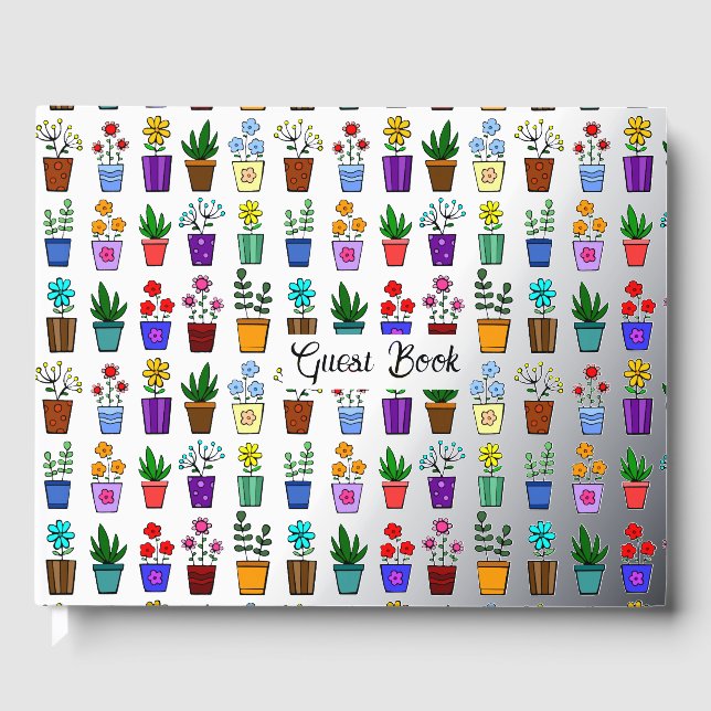 Flower Pots Guest Book (Front)
