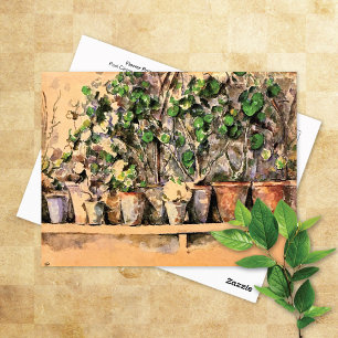 Flower Pots in Clay Paul Cezanne Postcard