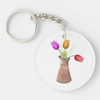 Flower Pots Keychain
