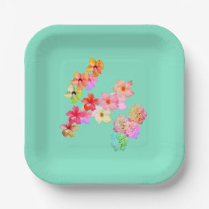 Flower Power 1 Paper Plate
