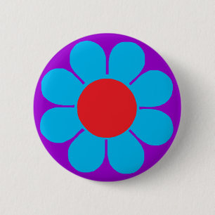 Flower Power 2 Inch Round Button