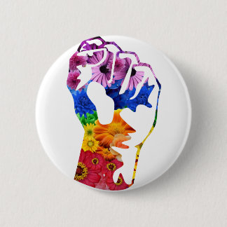 Flower power 2 inch round button