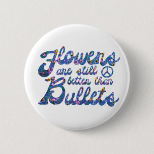 Flower Power 2 Inch Round Button