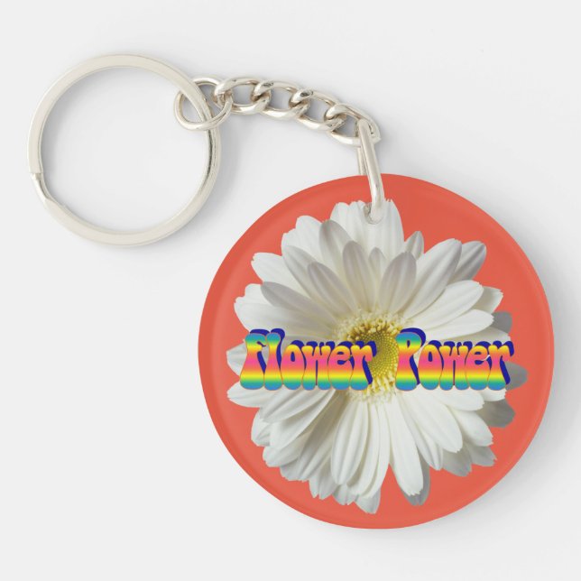 Flower Power 2 Keychain (Front)