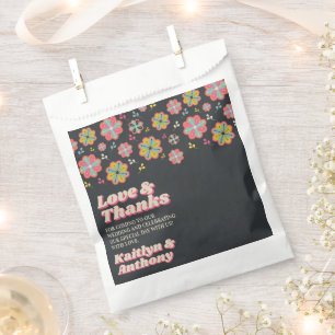 Flower Power 70's Retro Groovy Wedding Favour Bag
