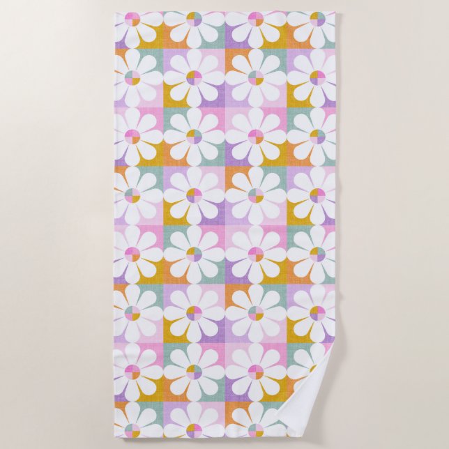 Flower power beach towel (Front)