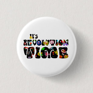 Flower Power Bernie Sanders 2016 1 Inch Round Button
