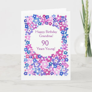 'Flower Power' Birthday Card to Personalise