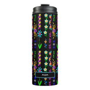 Flower Power Bohemian Whimsical Thermal Tumbler
