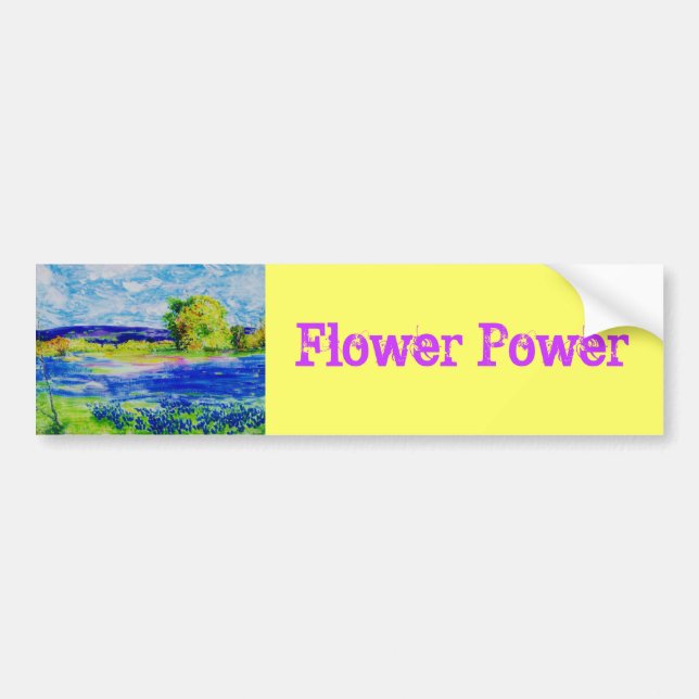 Flower Power Bumper Sticker (Front)