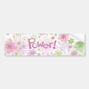 Flower Power Bumper Sticker