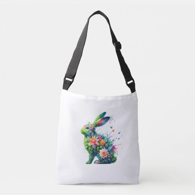 Flower Power Bunny Rabbit Bag (Front)