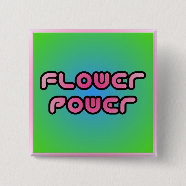 "Flower Power" Button (Front)