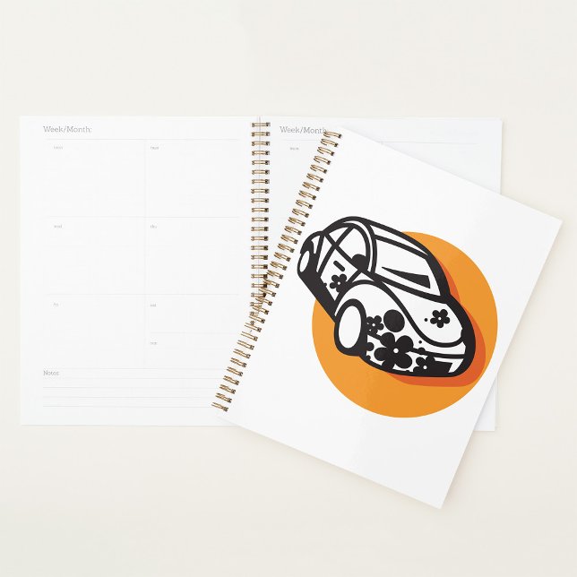 Flower Power Car Cute Hippie Style Planner (Creator Uploaded)