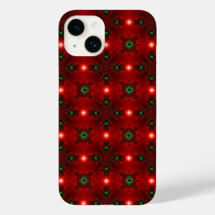 Flower Power, Christmas Magic in Red and Green Case-Mate iPhone 14 Case