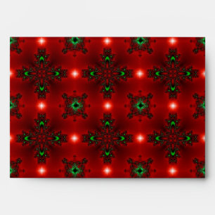 Flower Power, Christmas Magic in Red and Green Envelope