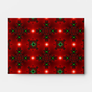 Flower Power, Christmas Magic in Red and Green Envelopes