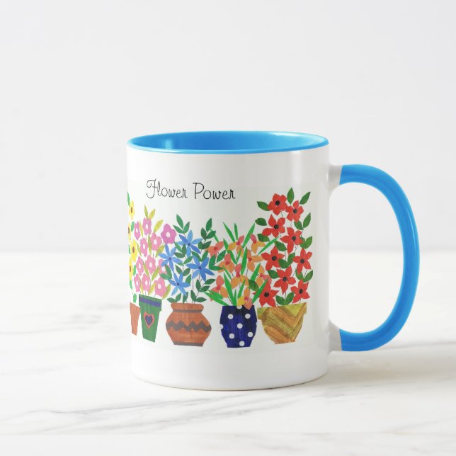 'Flower Power' Coffee Mug (Right)