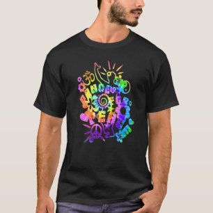 Flower Power Dance For Peace  Batik Style 1  Groov T-Shirt