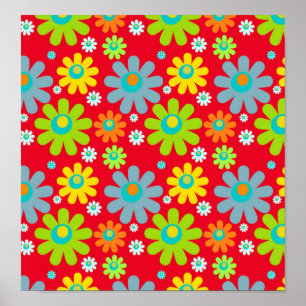 Flower Power Deco Poster