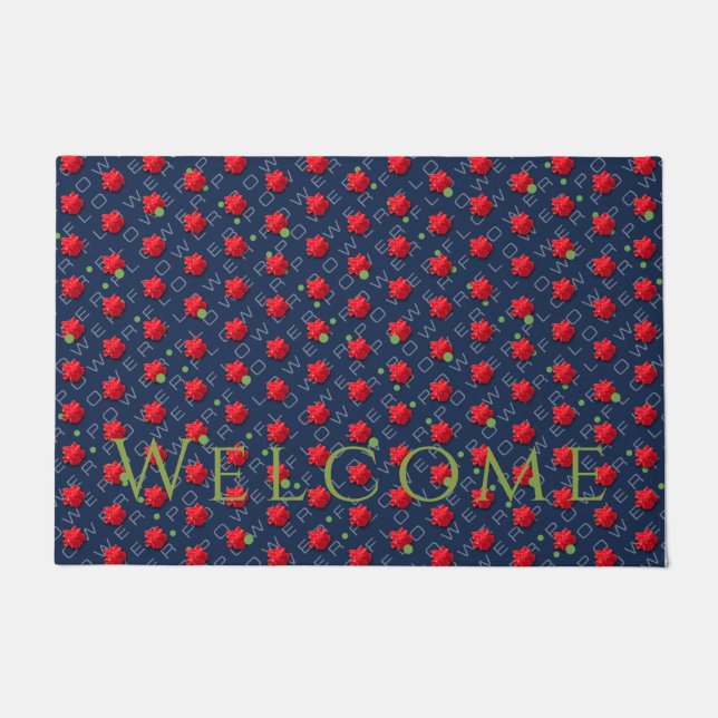 Flower Power Door Mat (Front)
