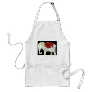 Flower Power Elephant Standard Apron