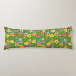 Flower Power Fabric Pattern + your ideas Body Pillow