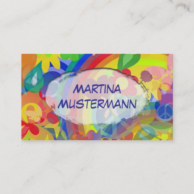 FLOWER POWER FEELING BUSINESS CARD (Front)