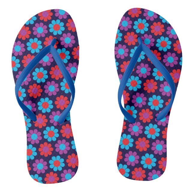 Flower Power Flip Flops (Footbed)