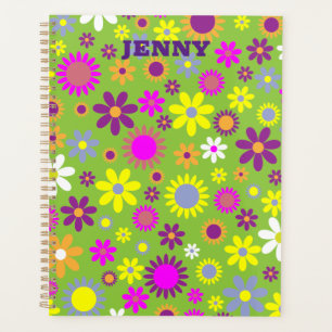Flower Power Floral Weekly Monthly Panner Book Planner