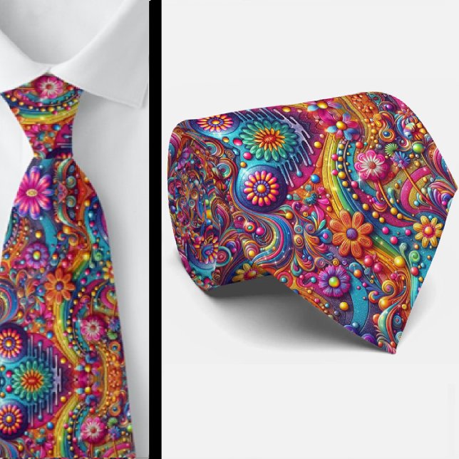 Flower Power Hippy Neck Tie (Creator Uploaded)