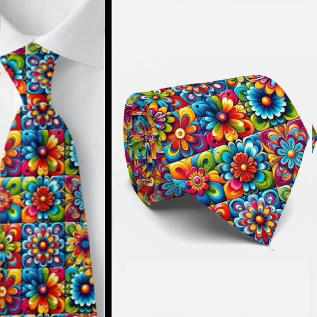 Flower Power Hippy Neck Tie (Creator Uploaded)