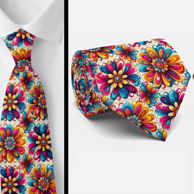 Flower Power Hippy Neck Tie (Creator Uploaded)