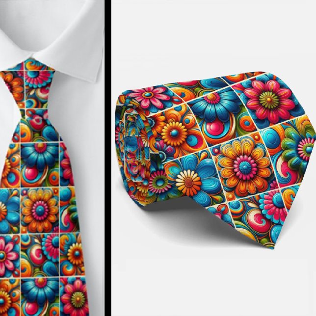 Flower Power Hippy Neck Tie (Creator Uploaded)