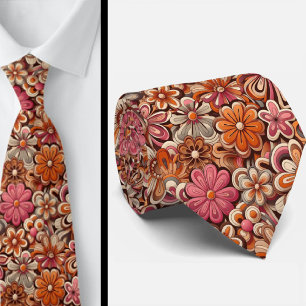 Flower Power Hippy Neck Tie