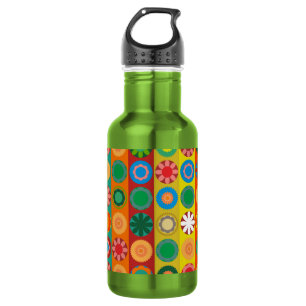 Flower Power in Rows 532 Ml Water Bottle