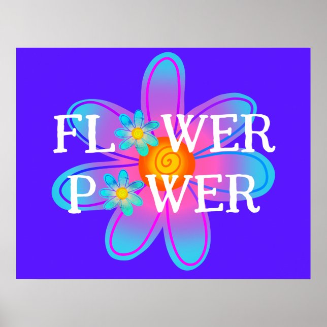 Flower Power Instant Download Poster (Front)