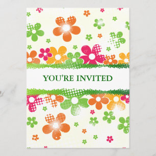 Flower Power invitation