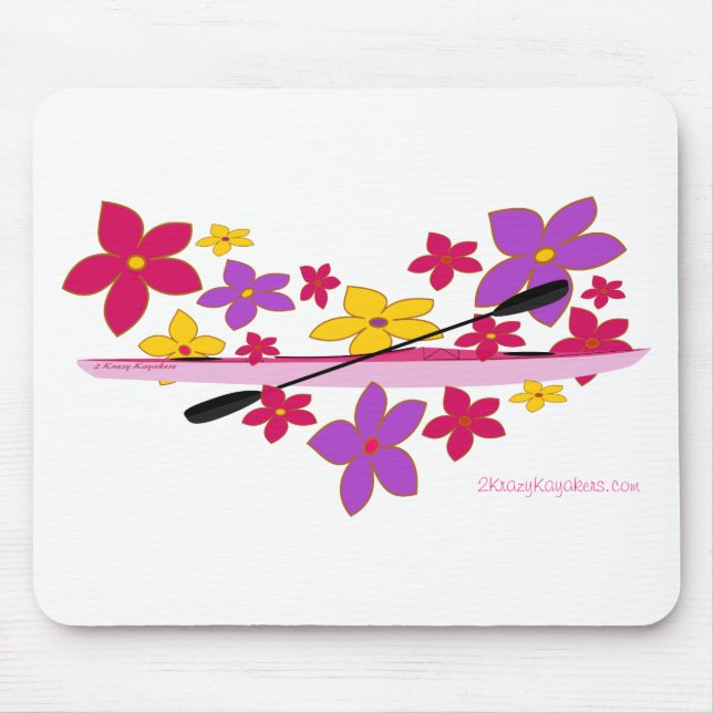 Flower Power Kayak Mouse Pad (Front)