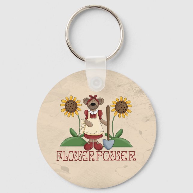 Flower Power Keychain (Front)