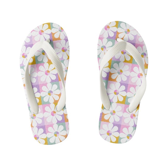 Flower power kid's flip flops (Footbed)